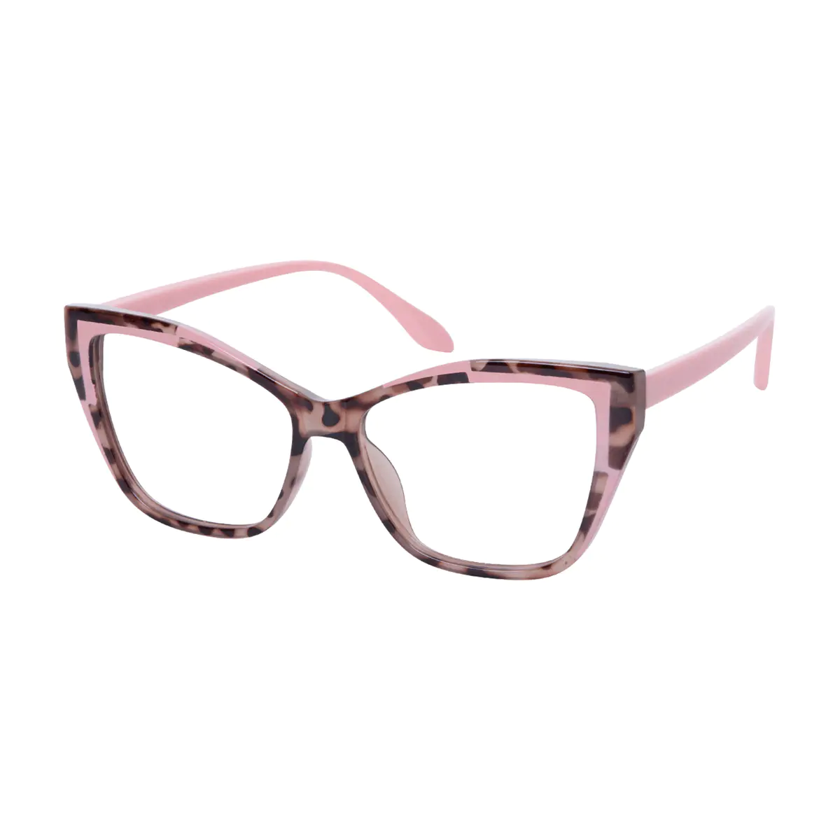 Cat-eye Tortoiseshell/Pink Eyeglasses