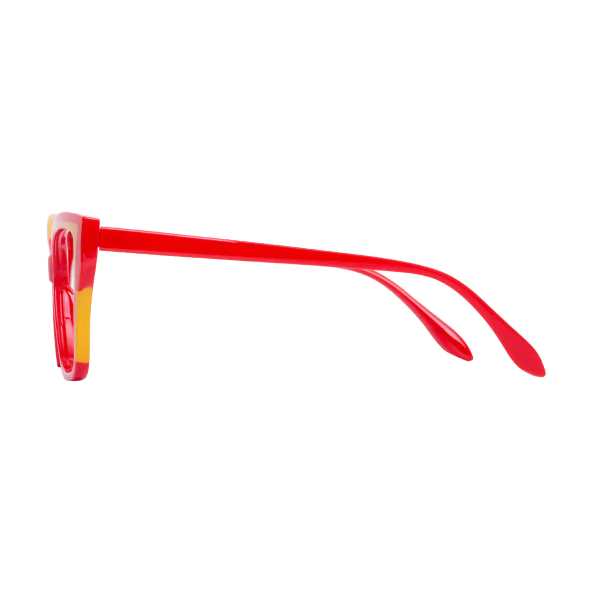 Cat-eye Red/Yellow Eyeglasses