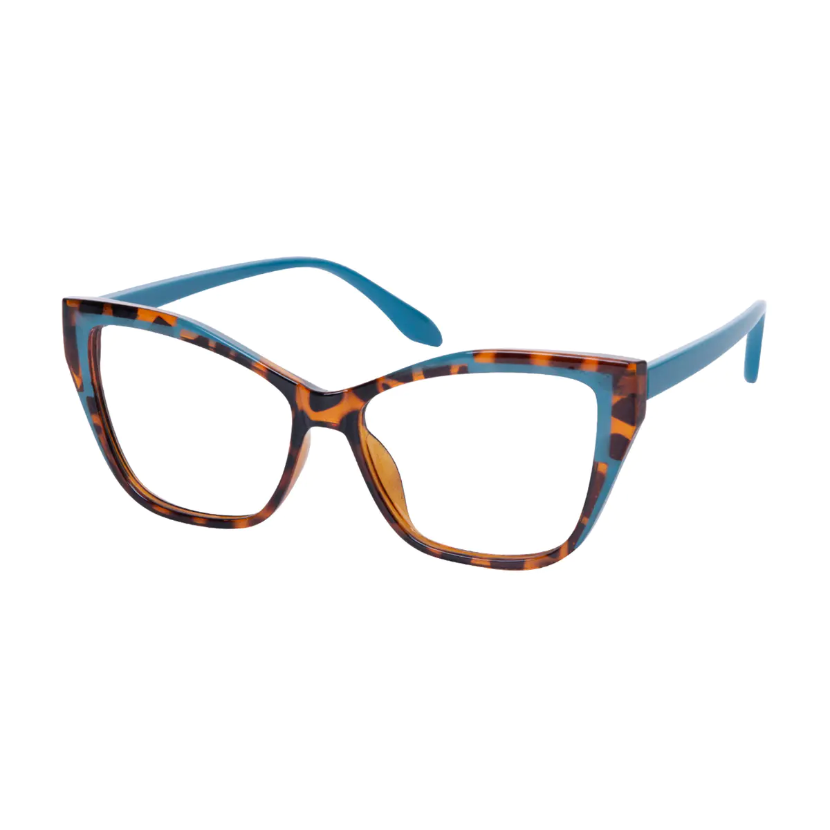 Cat-eye Tortoiseshell/Blue Reading Glasses