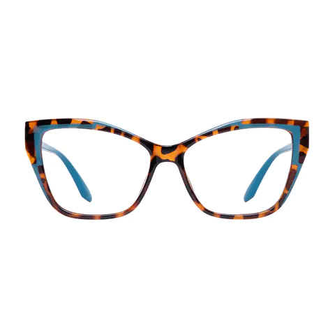 Cat-eye Tortoiseshell/Blue Reading Glasses
