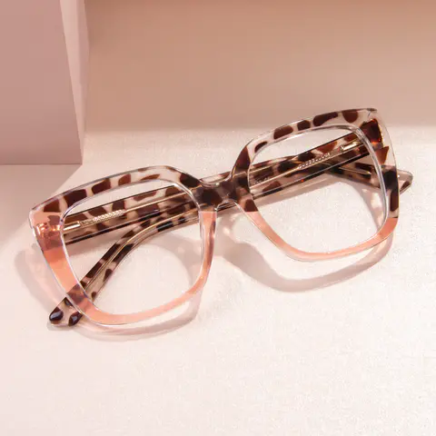 Cat-eye Tortoiseshell/Pink Eyeglasses