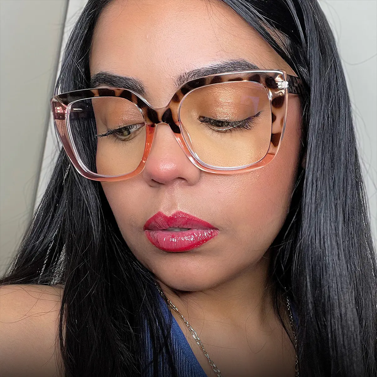 Cat-eye Tortoiseshell/Pink Eyeglasses