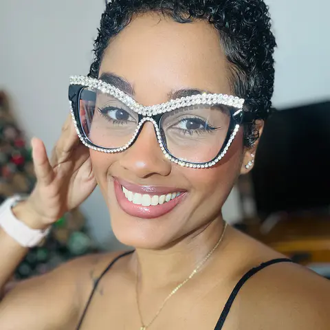Cat-eye Black Eyeglasses