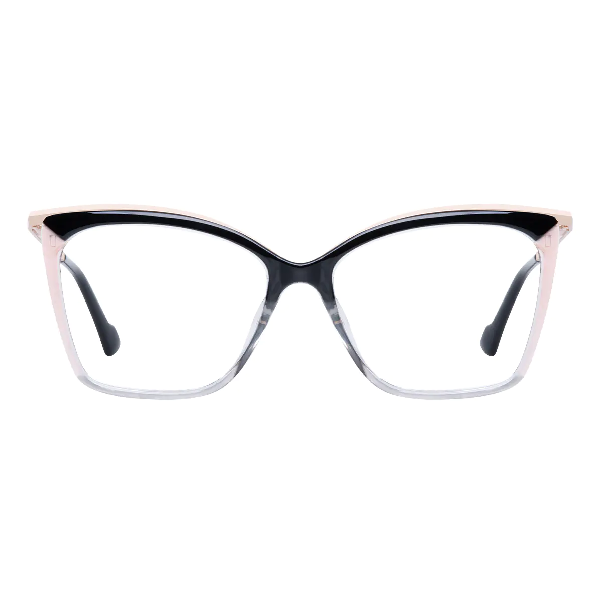 Cat-eye Black/Clear Eyeglasses