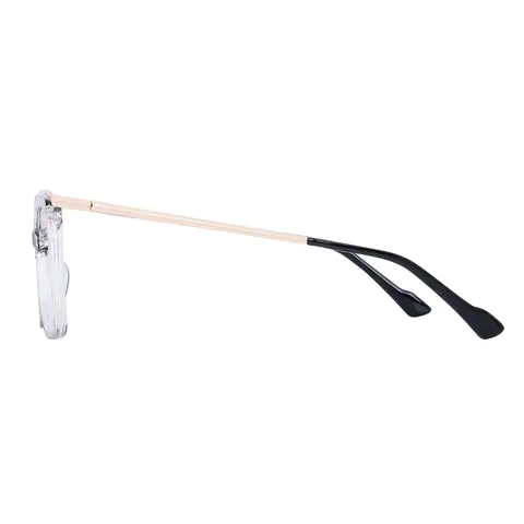 Cat-eye Black/Clear Eyeglasses