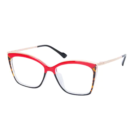 Cat-eye Red/Tortoiseshell Eyeglasses