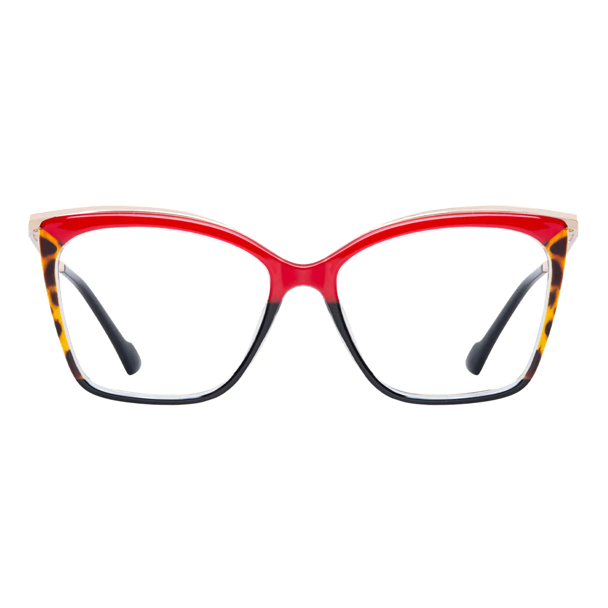 Cat-eye Red/Tortoiseshell Eyeglasses