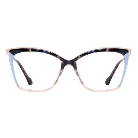 Cat-eye Tortoiseshell/Blue Eyeglasses