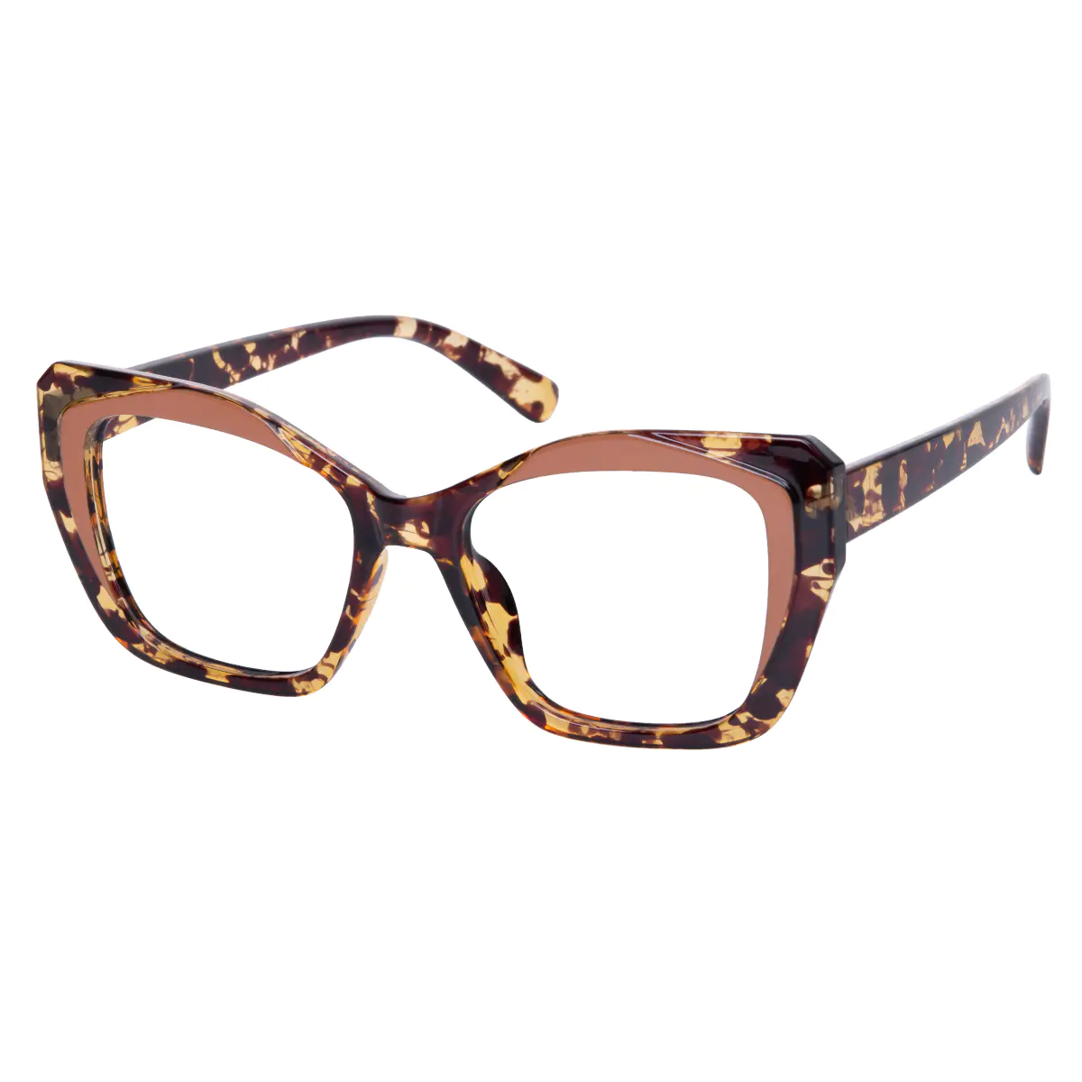 Square Brown/Tortoiseshell Eyeglasses