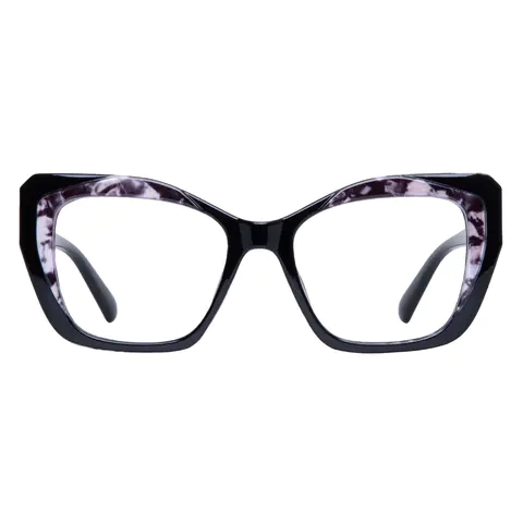 Square Dark Tortoiseshell Eyeglasses