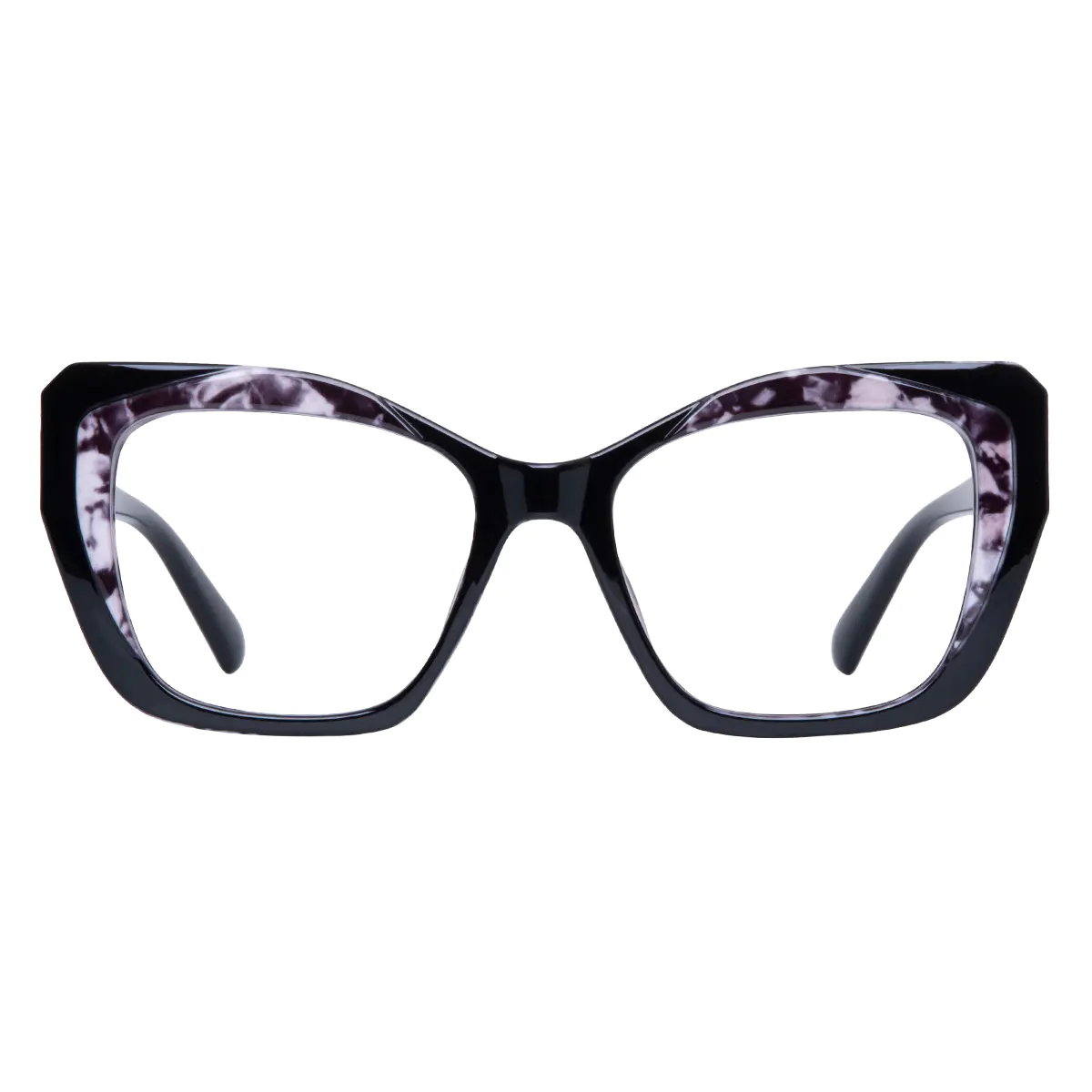 Square Dark Tortoiseshell Eyeglasses