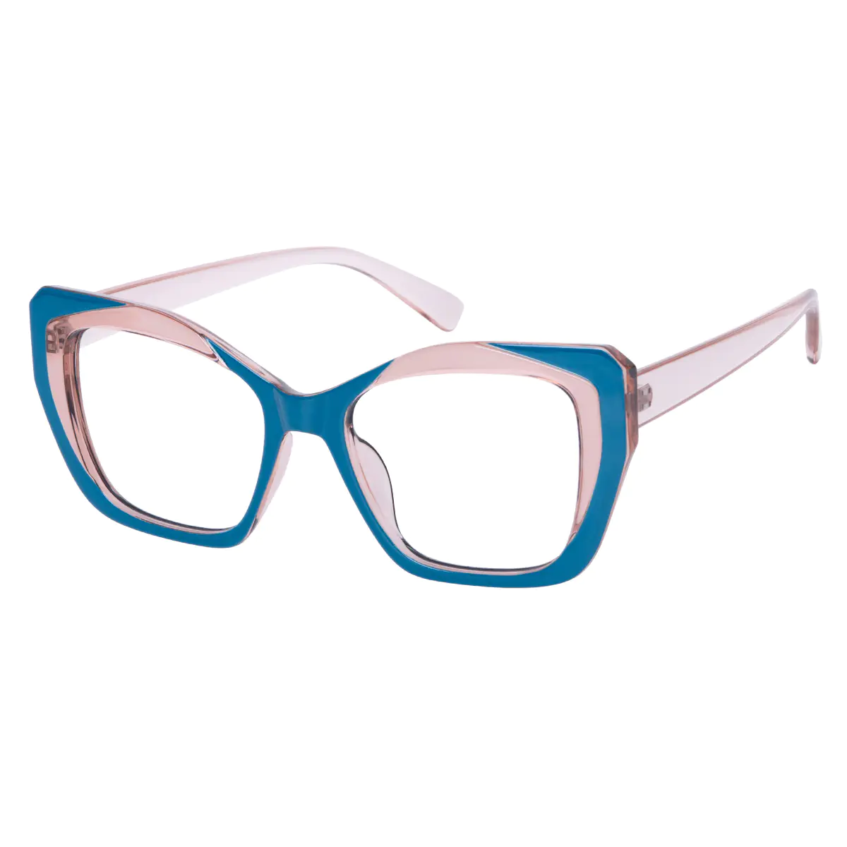 Square Pink/Blue Eyeglasses