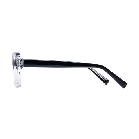 Rectangle Black/Clear Eyeglasses