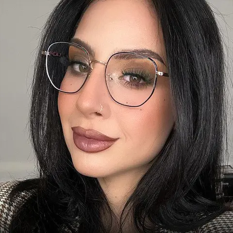 Square Black Eyeglasses