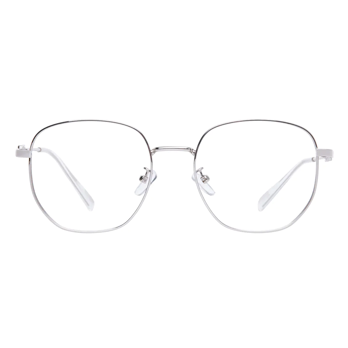 Square Silver Eyeglasses