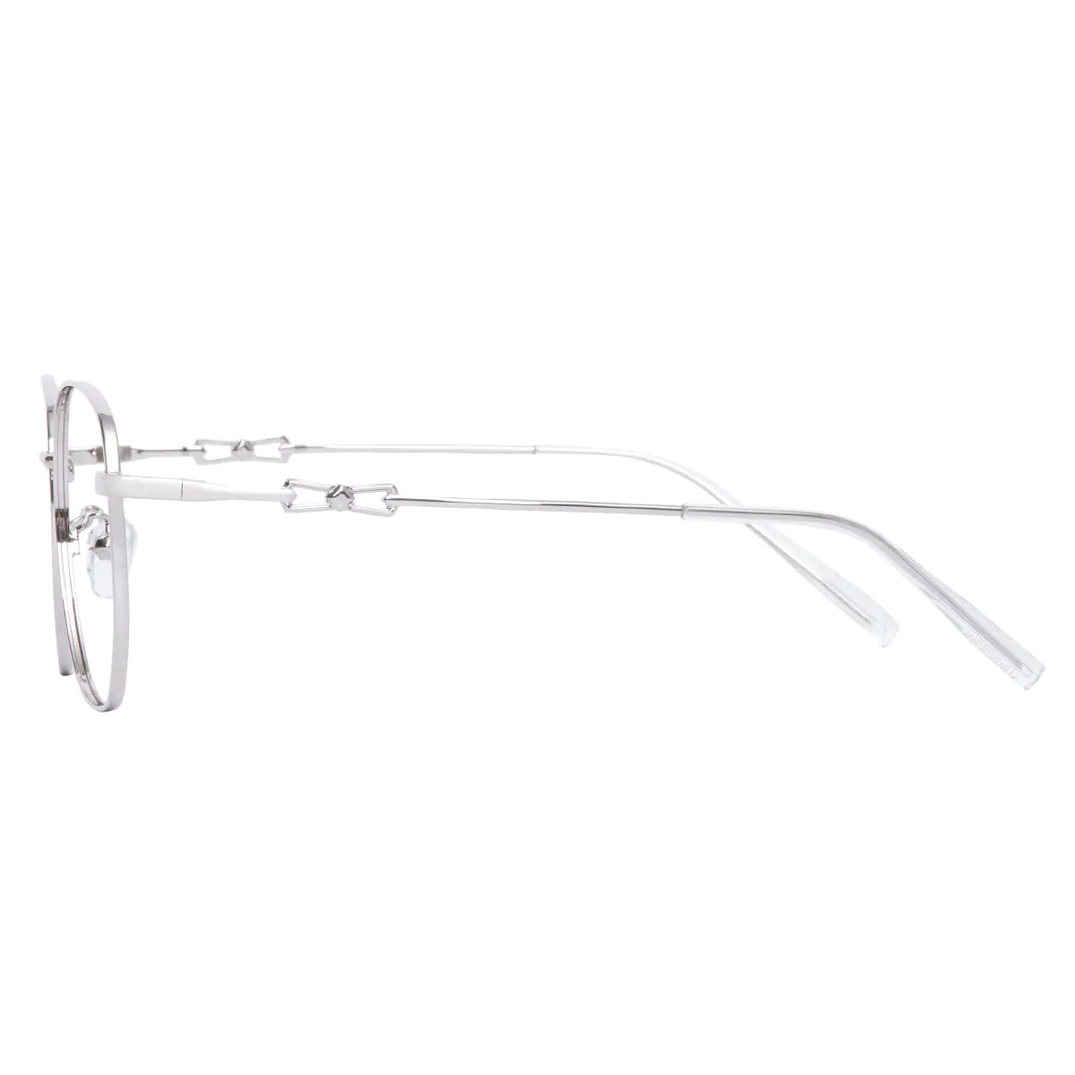 Square Silver Eyeglasses