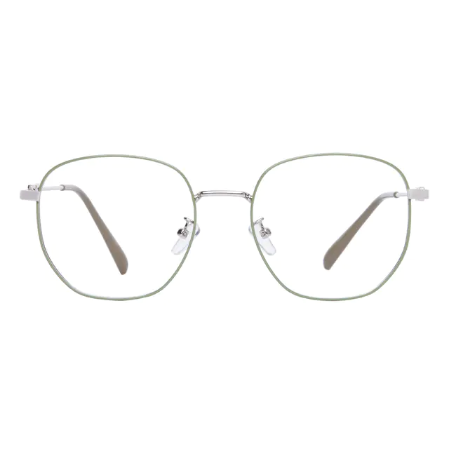 Square Light Green Eyeglasses