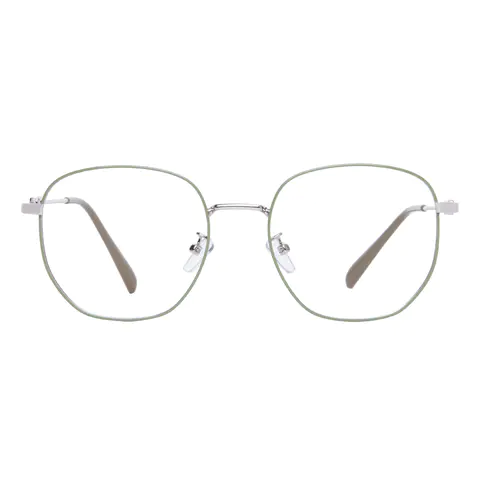 Square Light Green Eyeglasses