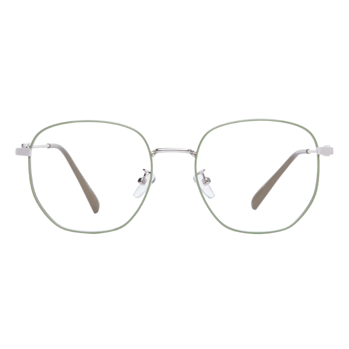 Square Light Green Eyeglasses
