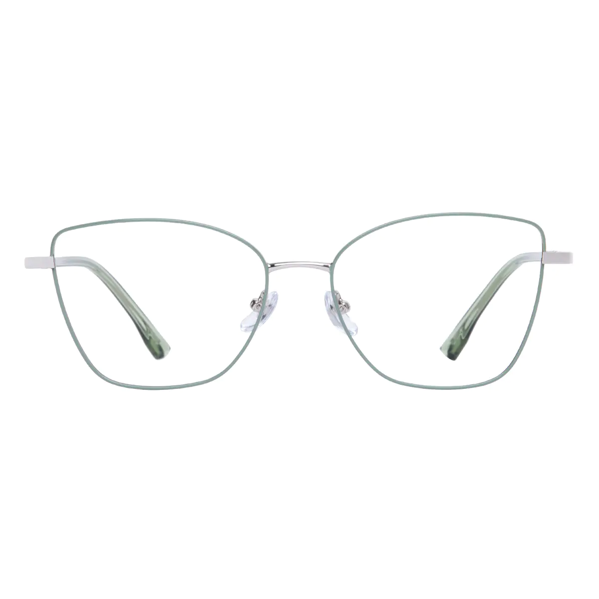 Square Light Green Eyeglasses