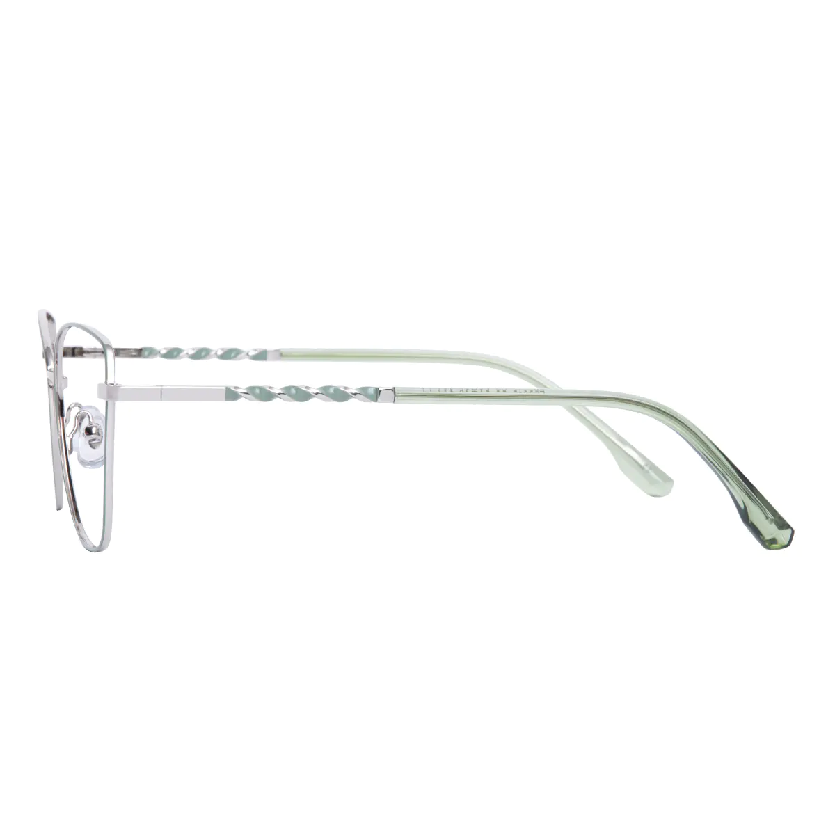 Square Light Green Eyeglasses