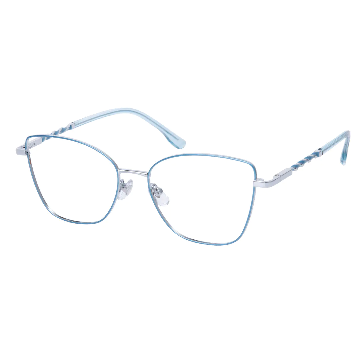 Square Light Blue Eyeglasses