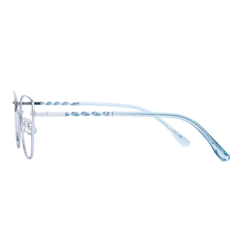 Square Light Blue Eyeglasses