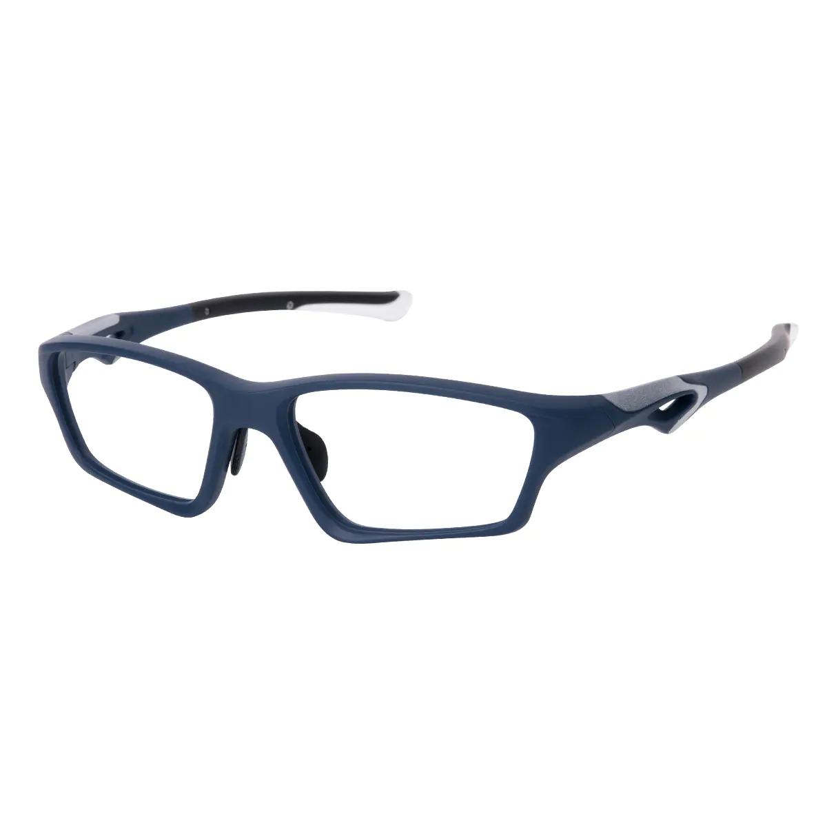 Rectangle Blue Eyeglasses