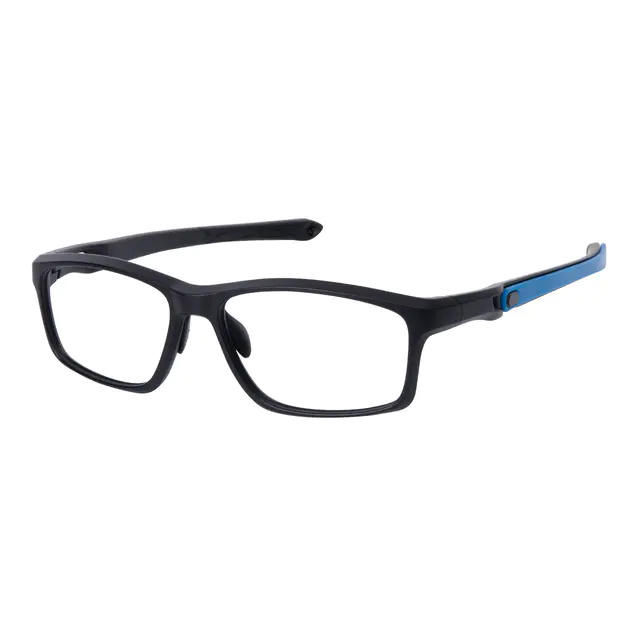 Rectangle Black/Blue Eyeglasses