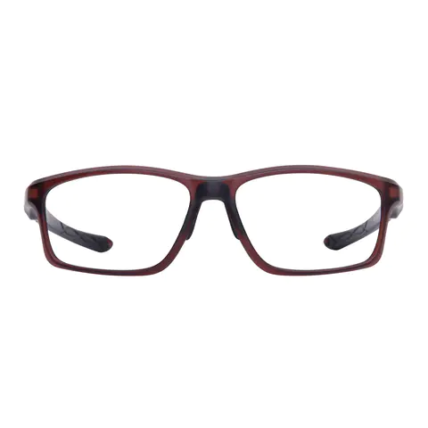 Rectangle Brown Eyeglasses