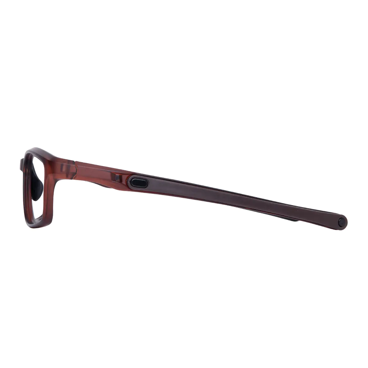 Rectangle Brown Eyeglasses