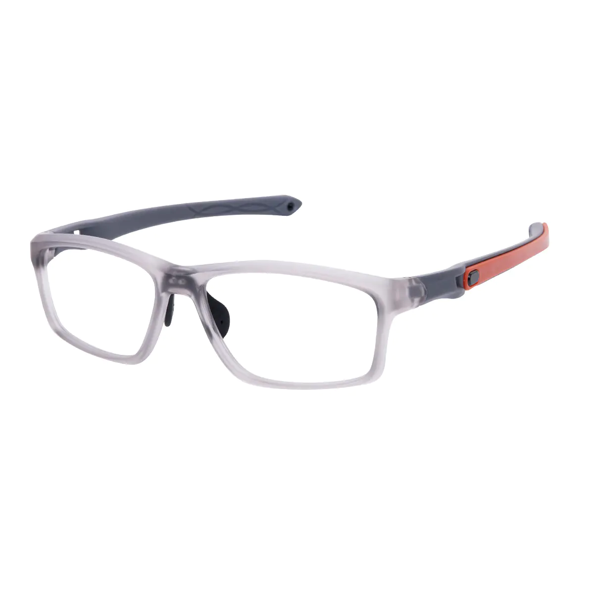 Rectangle Grey Eyeglasses