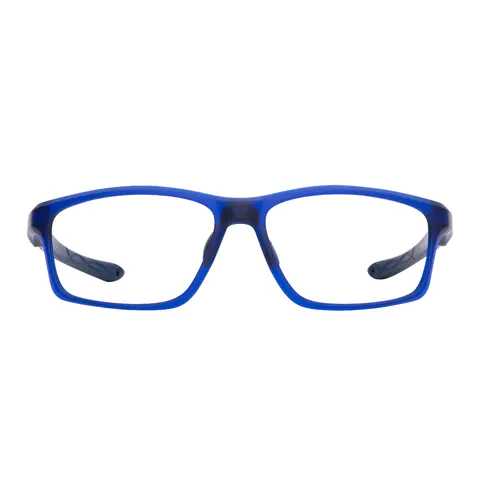 Rectangle Blue Eyeglasses
