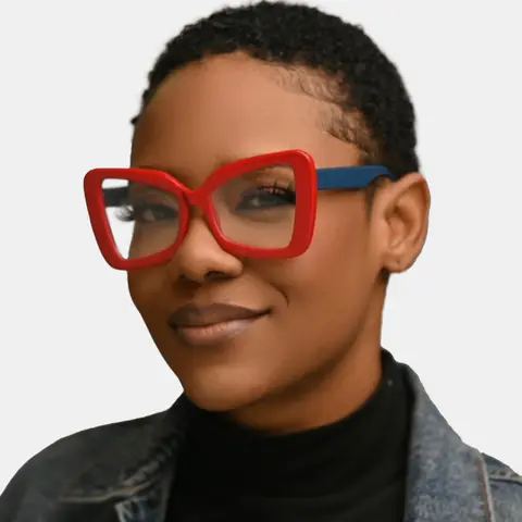 Cat-eye Red Eyeglasses