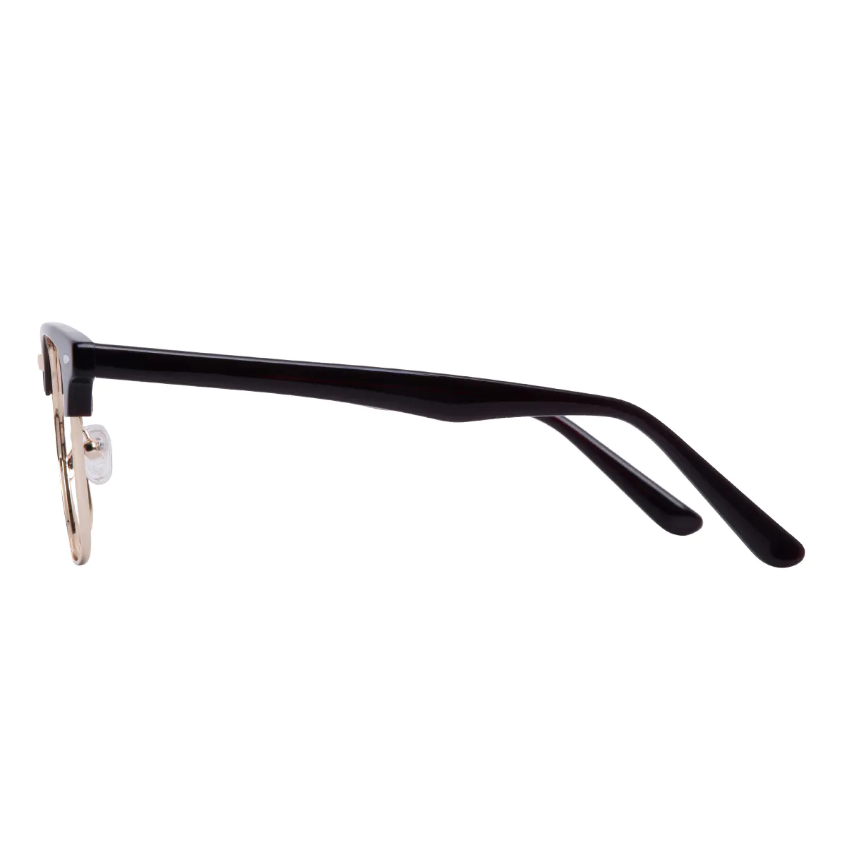 Browline Black Gold Eyeglasses