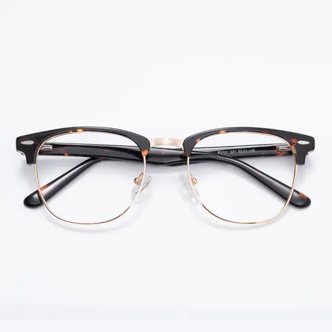 Browline Tortoiseshell Gold Eyeglasses