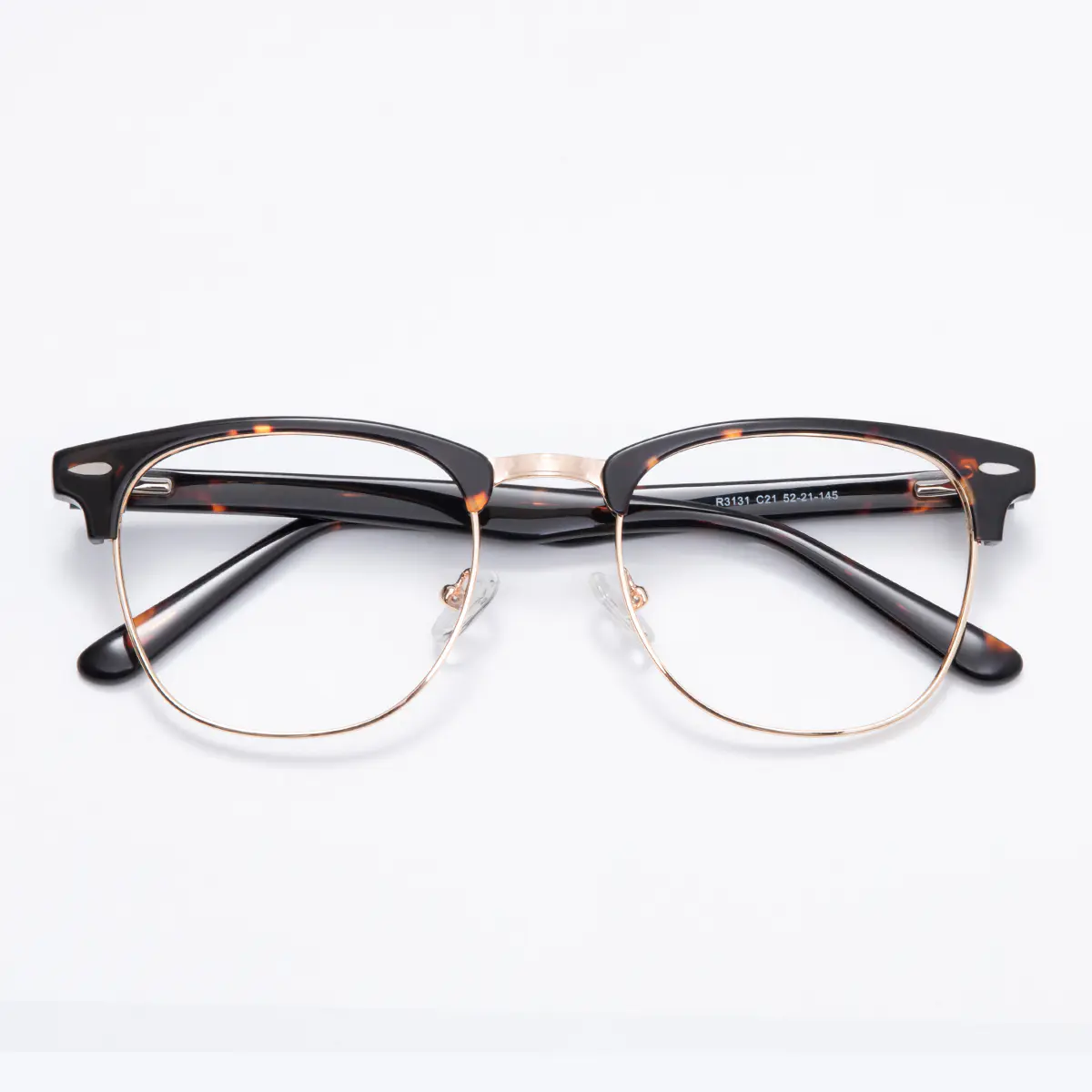 Browline Tortoiseshell Gold Eyeglasses