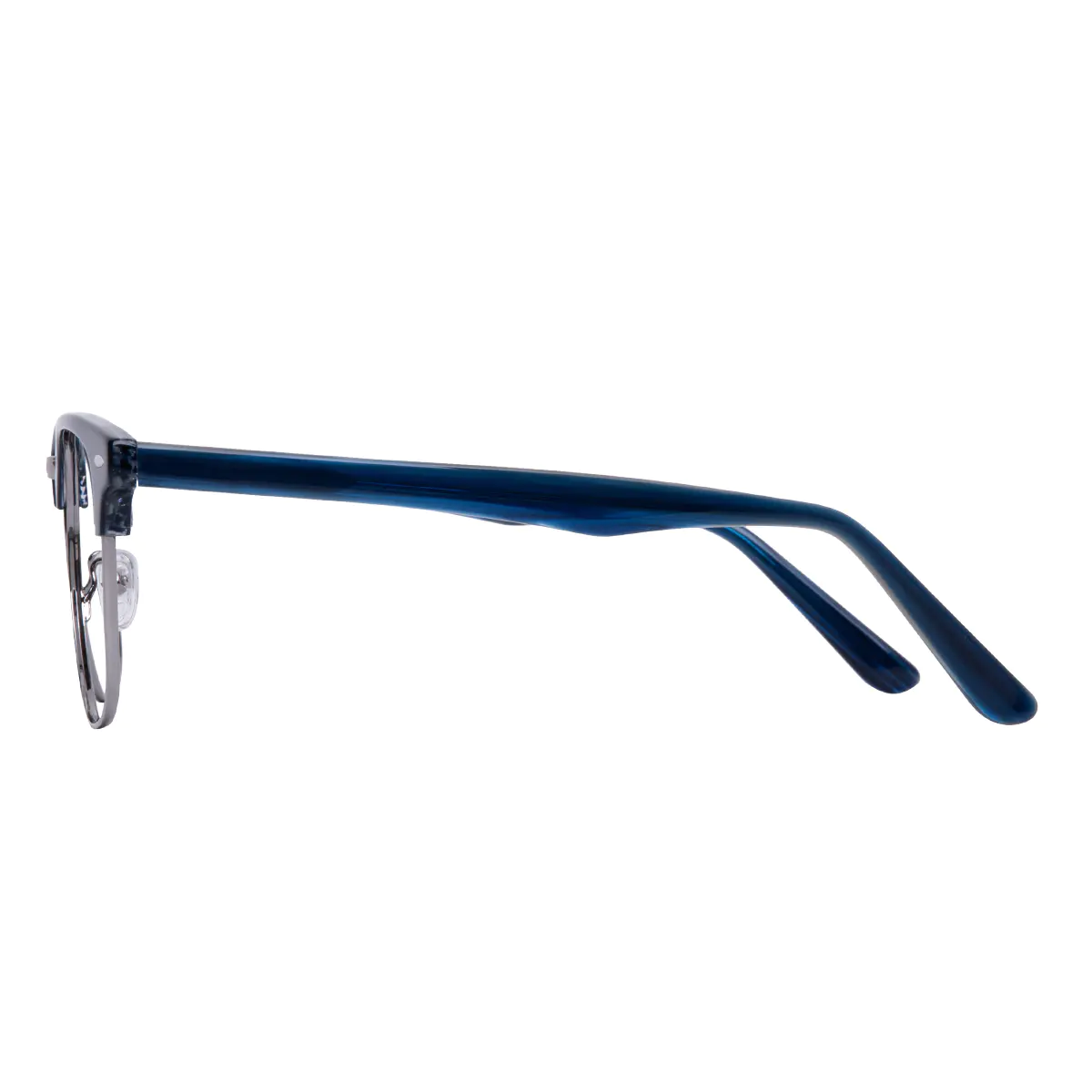 Browline Blue/Silver Eyeglasses