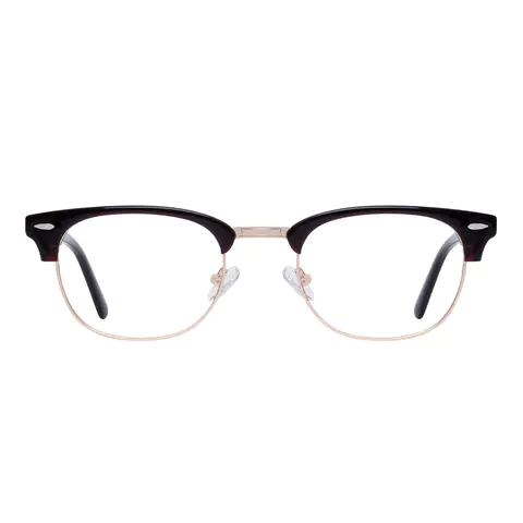 Browline Brown/Gold Eyeglasses