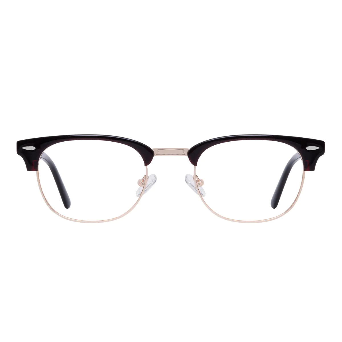 Browline Brown/Gold Eyeglasses