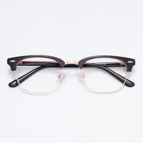 Browline Brown/Gold Eyeglasses
