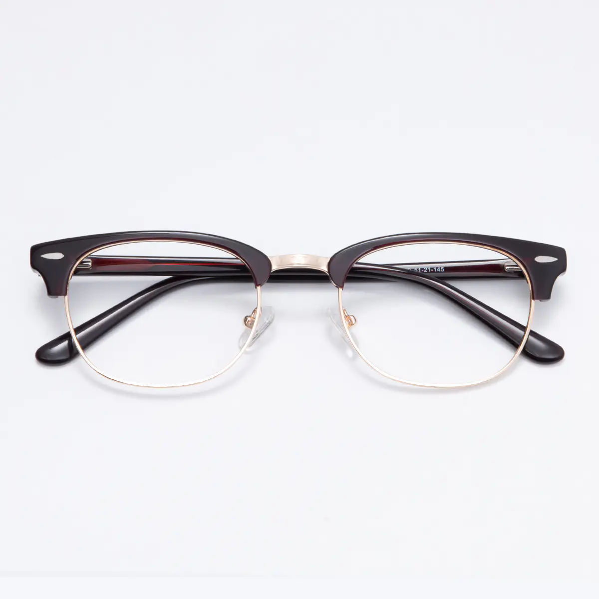 Browline Brown/Gold Eyeglasses