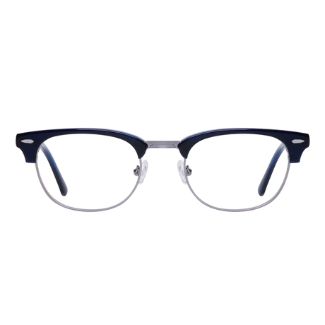 Browline Blue/Silver Eyeglasses