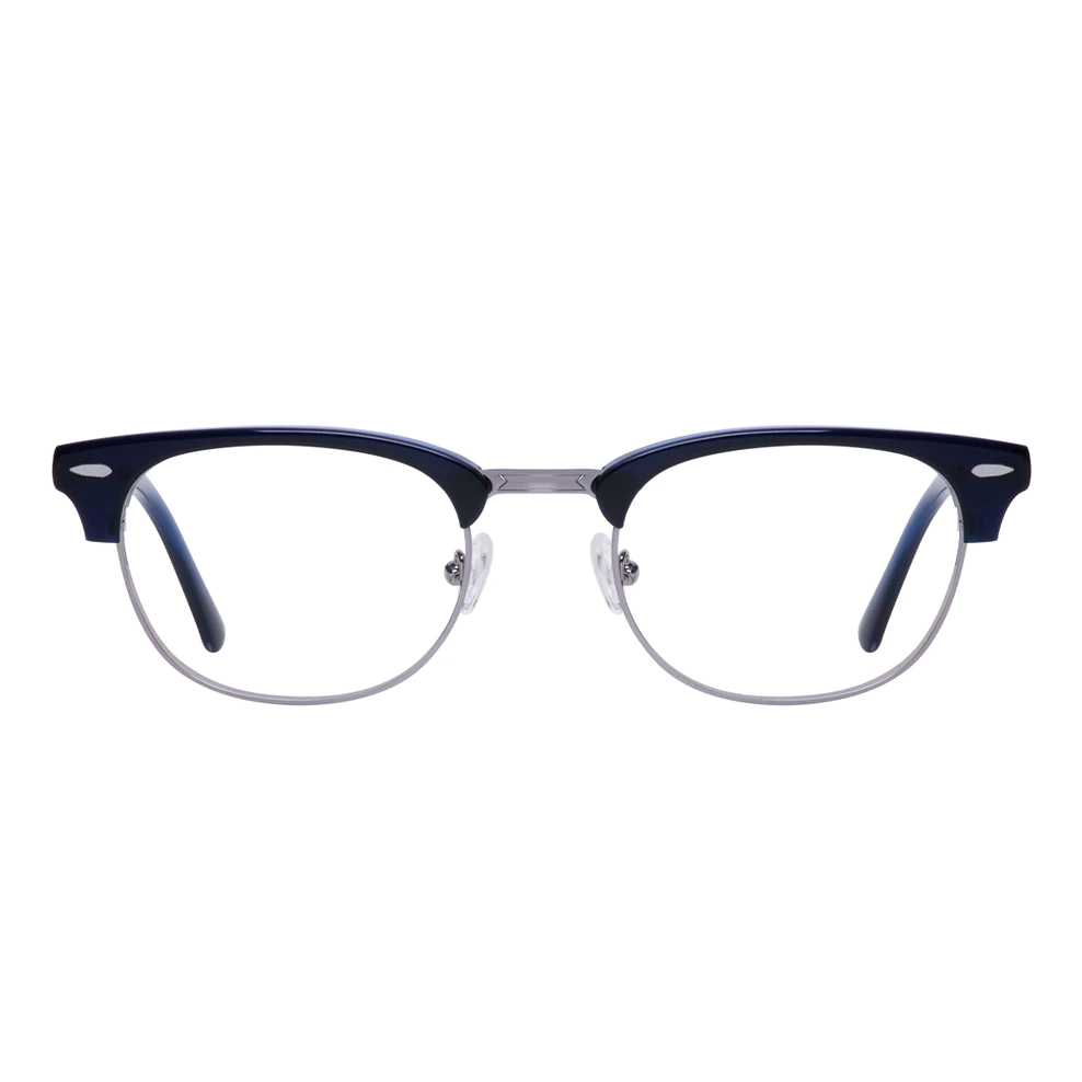 Browline Blue/Silver Eyeglasses