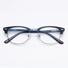 Browline Blue/Silver Eyeglasses