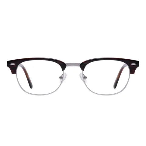 Browline Brown/Silver Eyeglasses