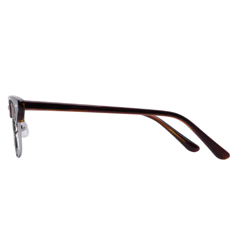 Browline Brown/Silver Eyeglasses