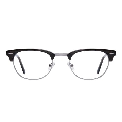 Browline Gray/Silver Eyeglasses