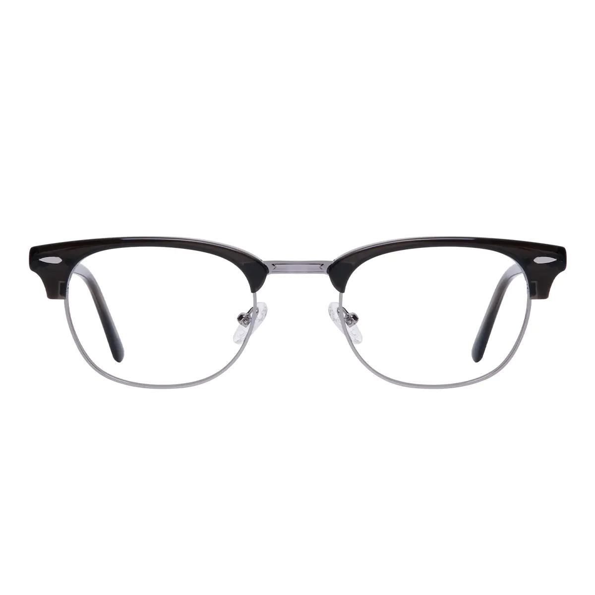 Browline Gray/Silver Eyeglasses