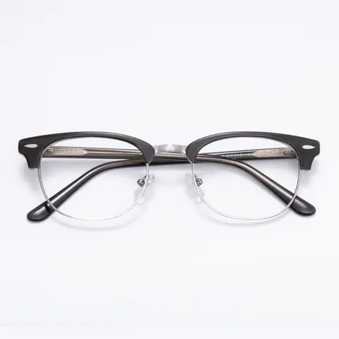 Browline Gray/Silver Eyeglasses